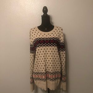 Printed Holiday Sweater